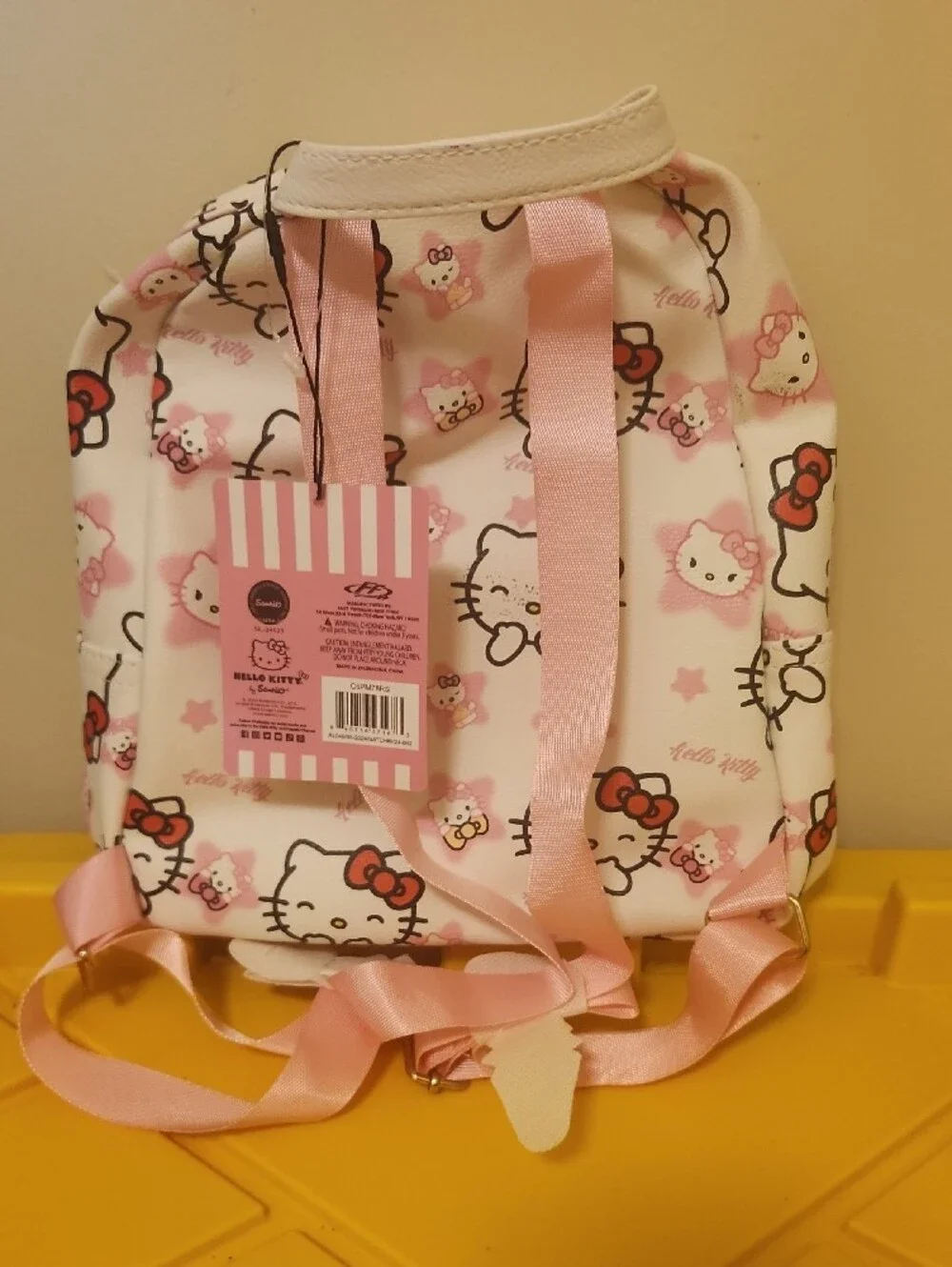 Hello Kitty White, Pink & Red Kids Mini Backpack